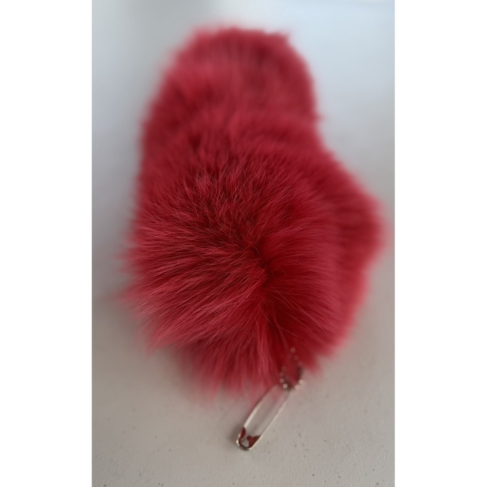 Red Faux Fur Costume Tail Fluffy Animal Fox Cosplay Halloween Dress Up Play